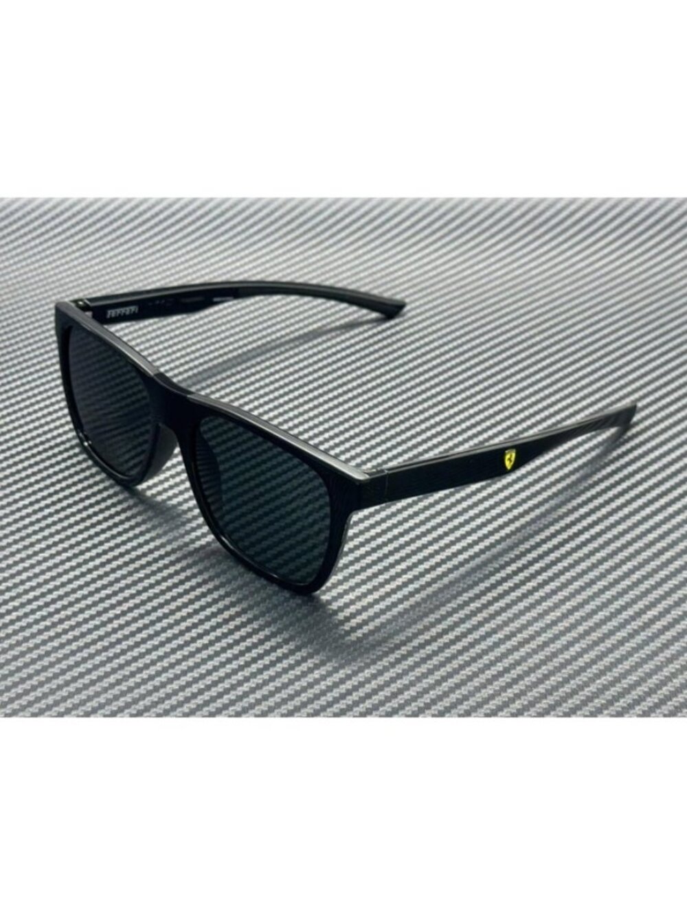 New Ferrari Men Matte Black Sunglasses 57-18-145
